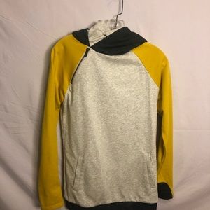 yellow & grey hoodie